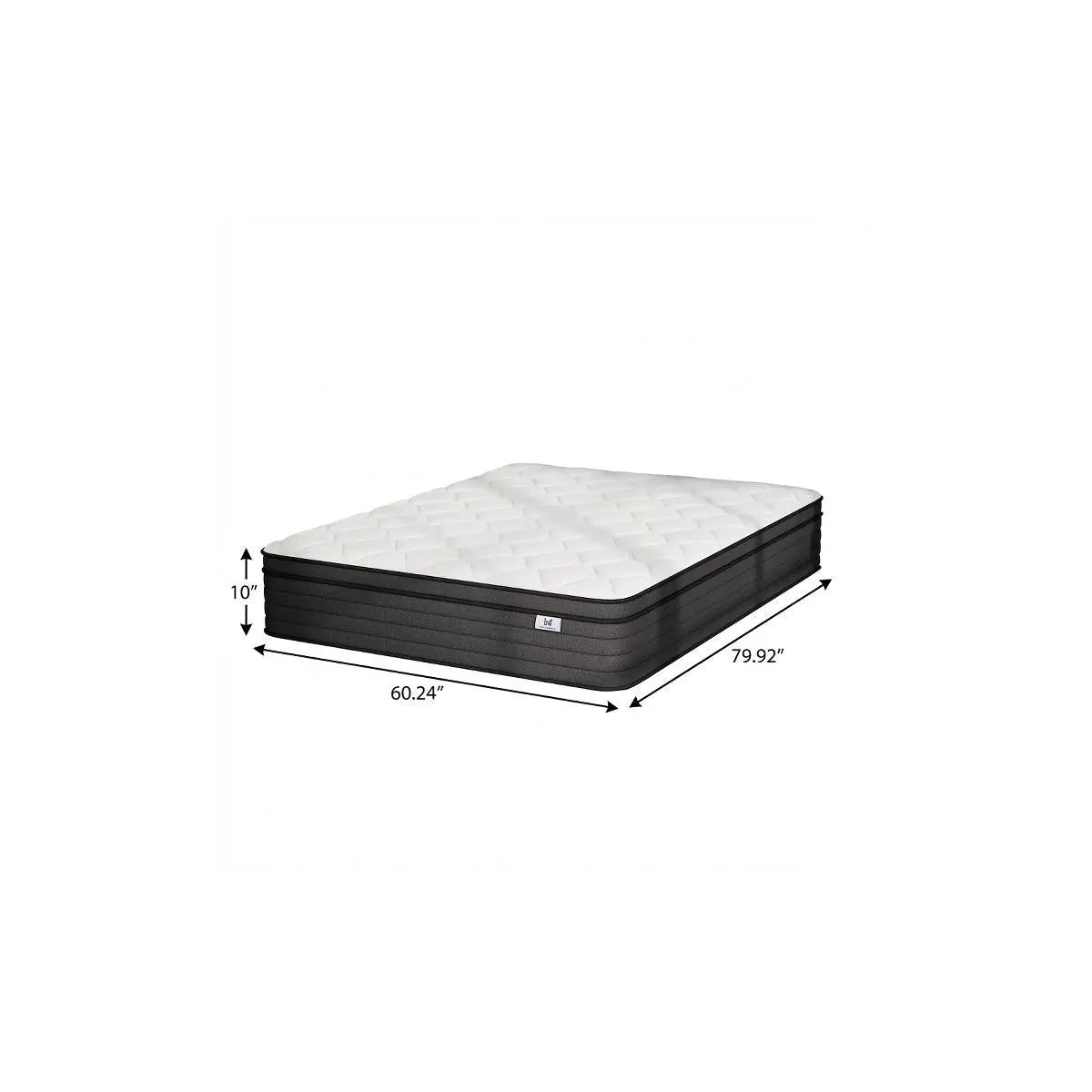 10" Queen Foam Hybrid Mattress Homeroots Bed & Bath