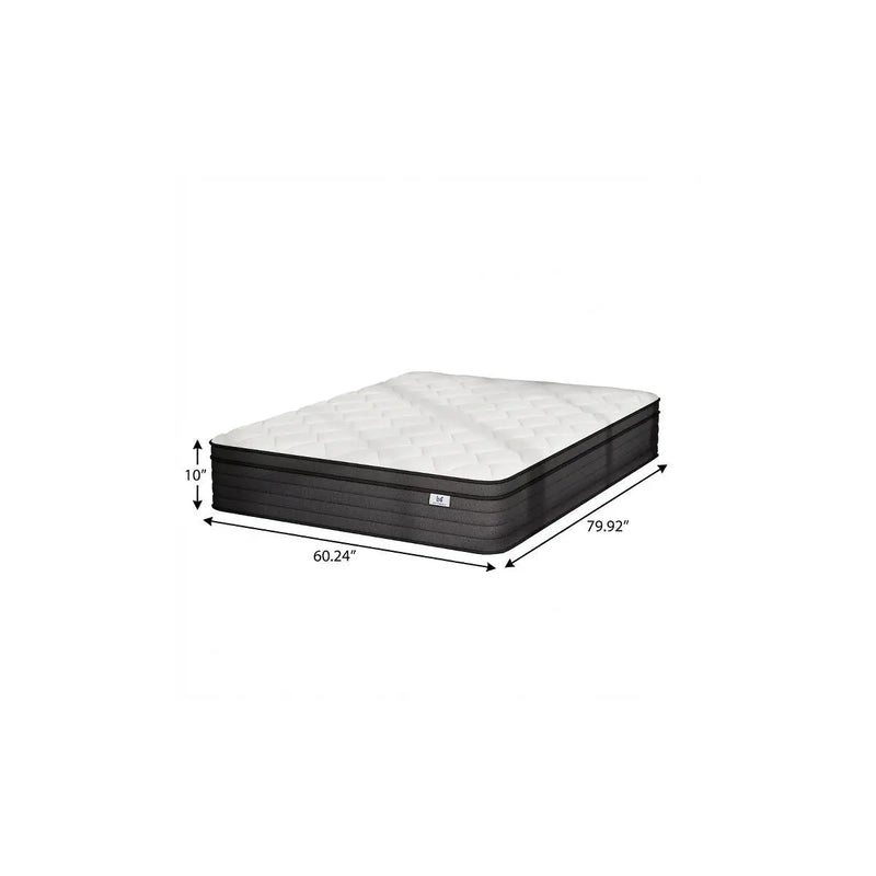 10" Queen Foam Hybrid Mattress Homeroots Bed & Bath