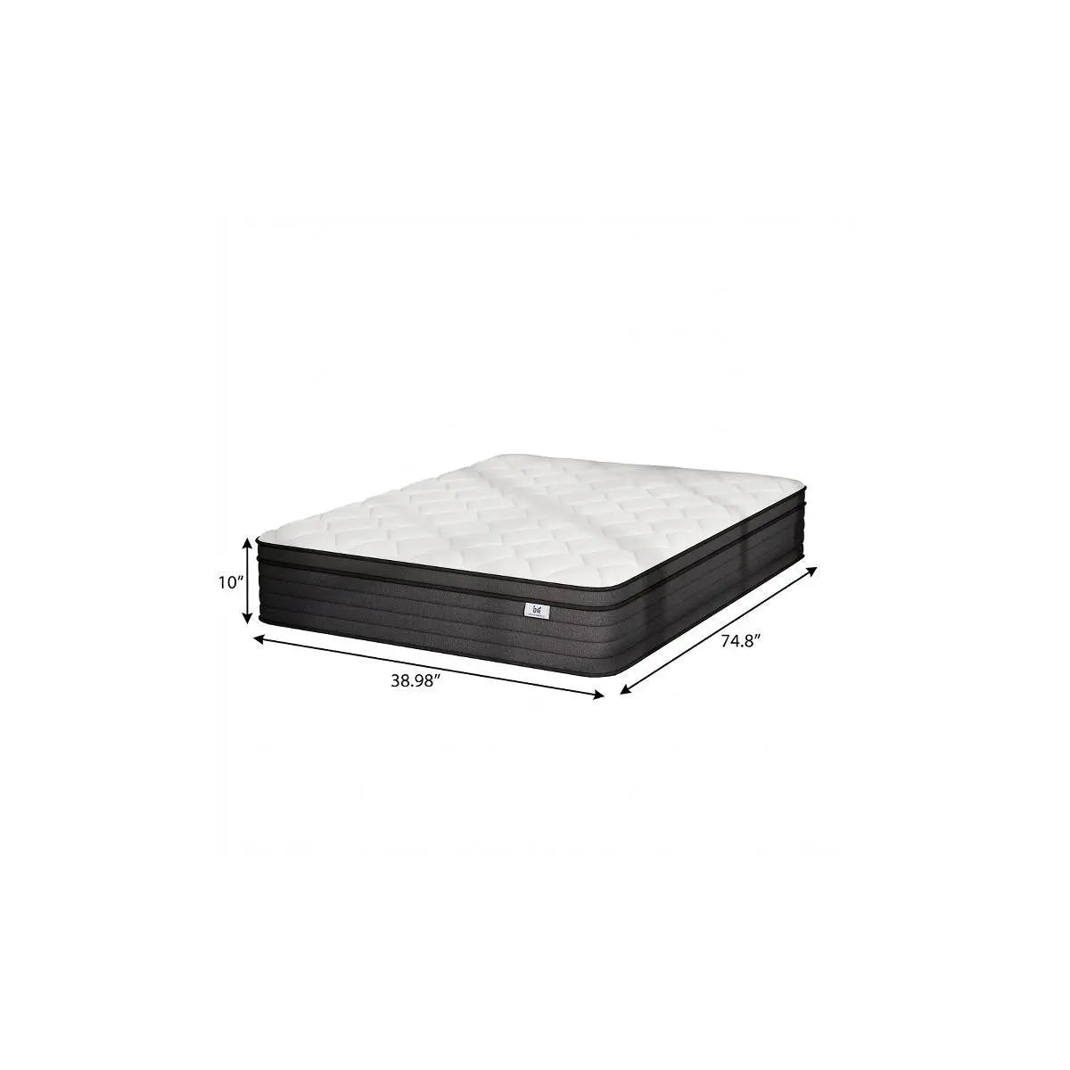 10" Twin Foam Hybrid Mattress Homeroots Bed & Bath