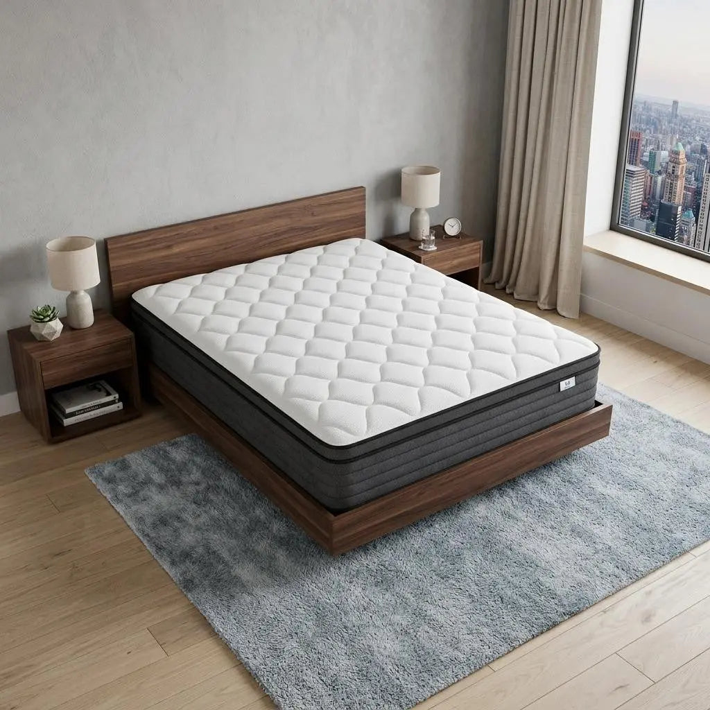 10" Twin Foam Hybrid Mattress Homeroots Bed & Bath