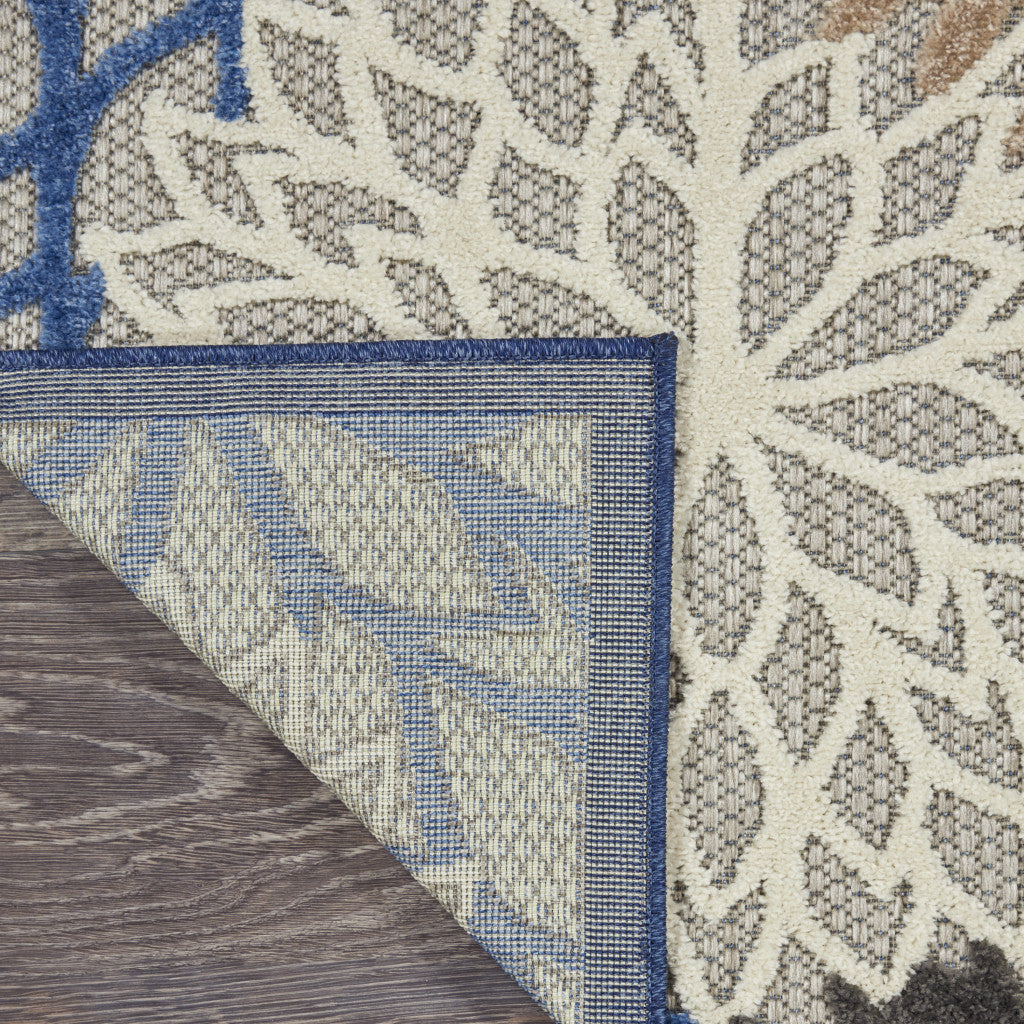 10' X 13' Blue Indoor Outdoor Area Rug - GreatEagleInc