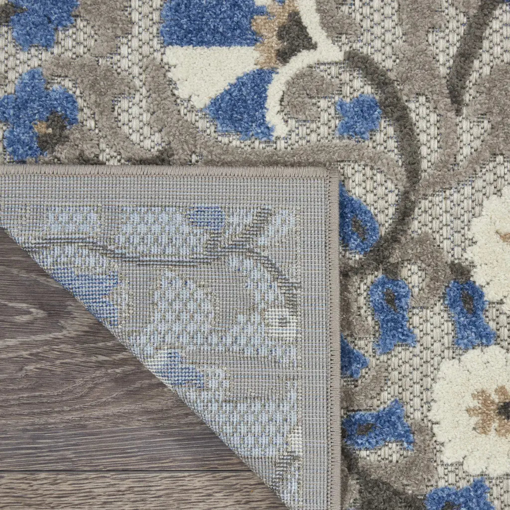 10' X 13' Gray Indoor Outdoor Area Rug - GreatEagleInc