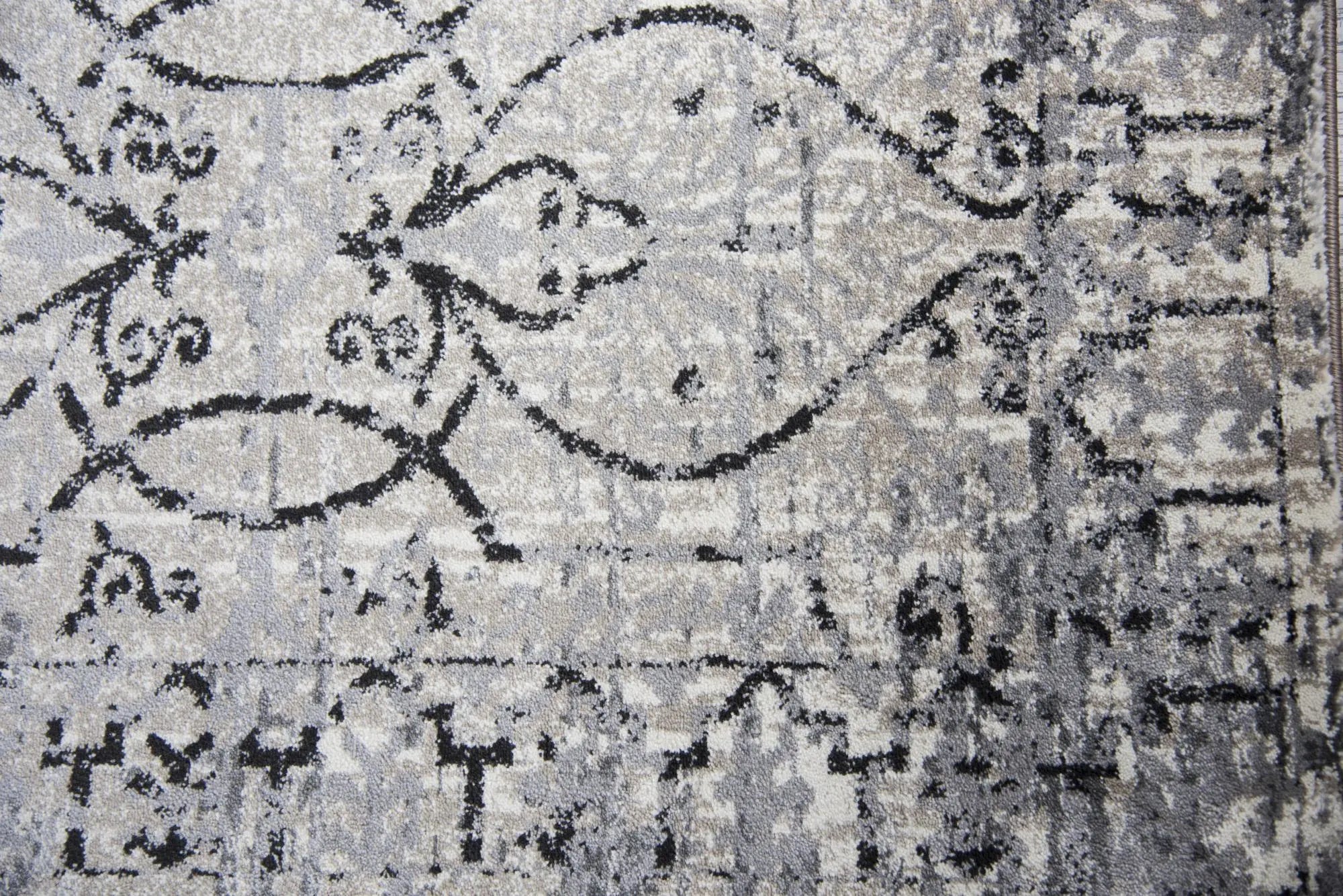 10' X 13' Taupe Natural Gray And Black Oriental Area Rug Homeroots Home Decor