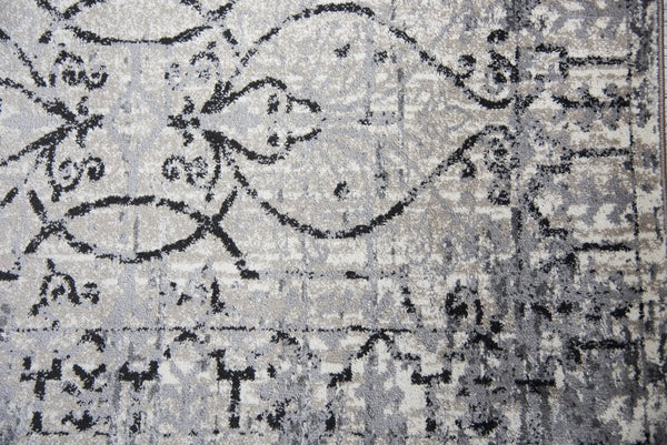 10' X 13' Taupe Natural Gray And Black Oriental Area Rug Homeroots Home Decor