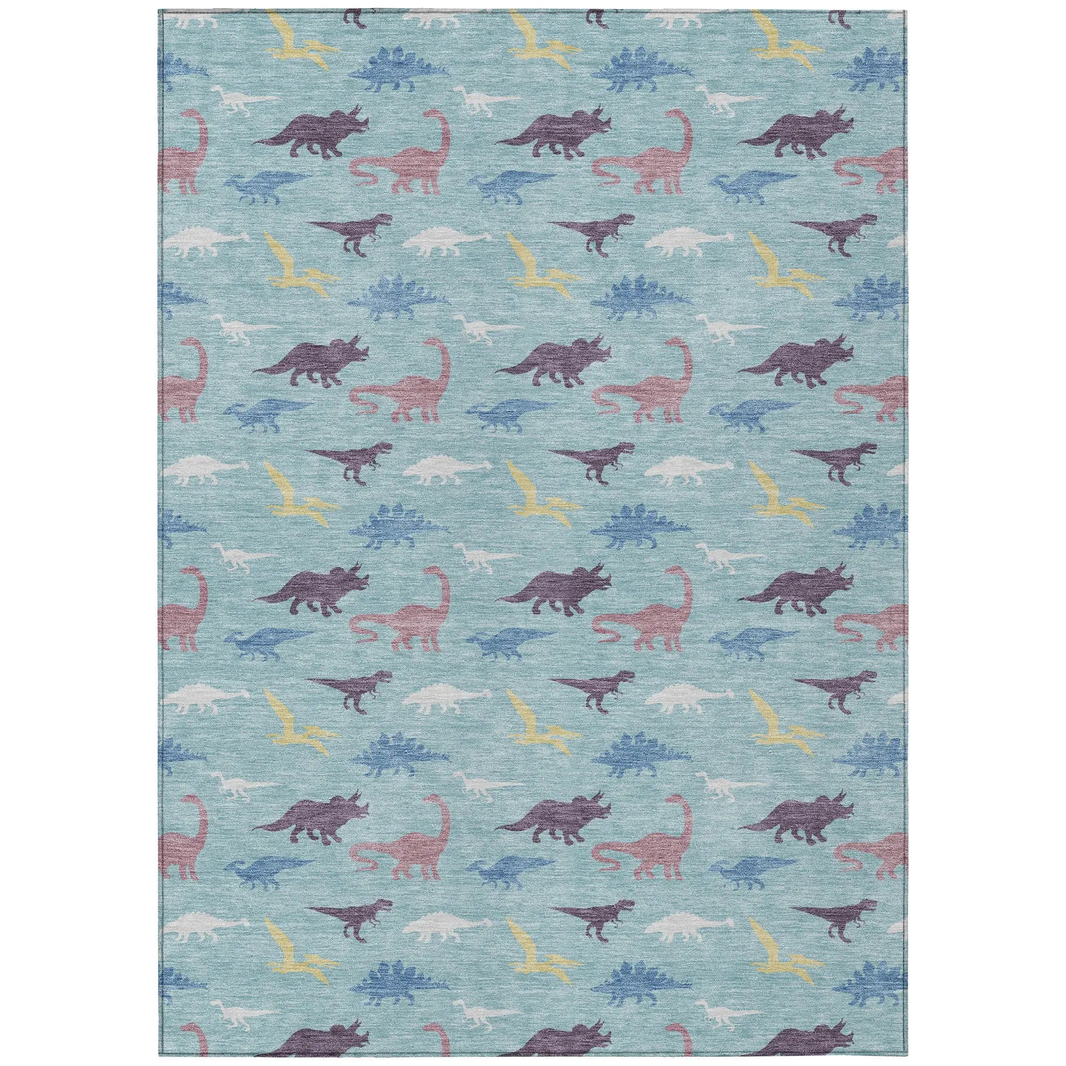 10' X 14' Aqua And Teal Blue Geometric Washable Indoor Outdoor Area Rug Homeroots Outdoor