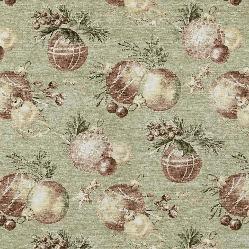 10' X 14' Artichoke Green Brown And Beige Stars Washable Indoor Outdoor Area Rug Homeroots Outdoor