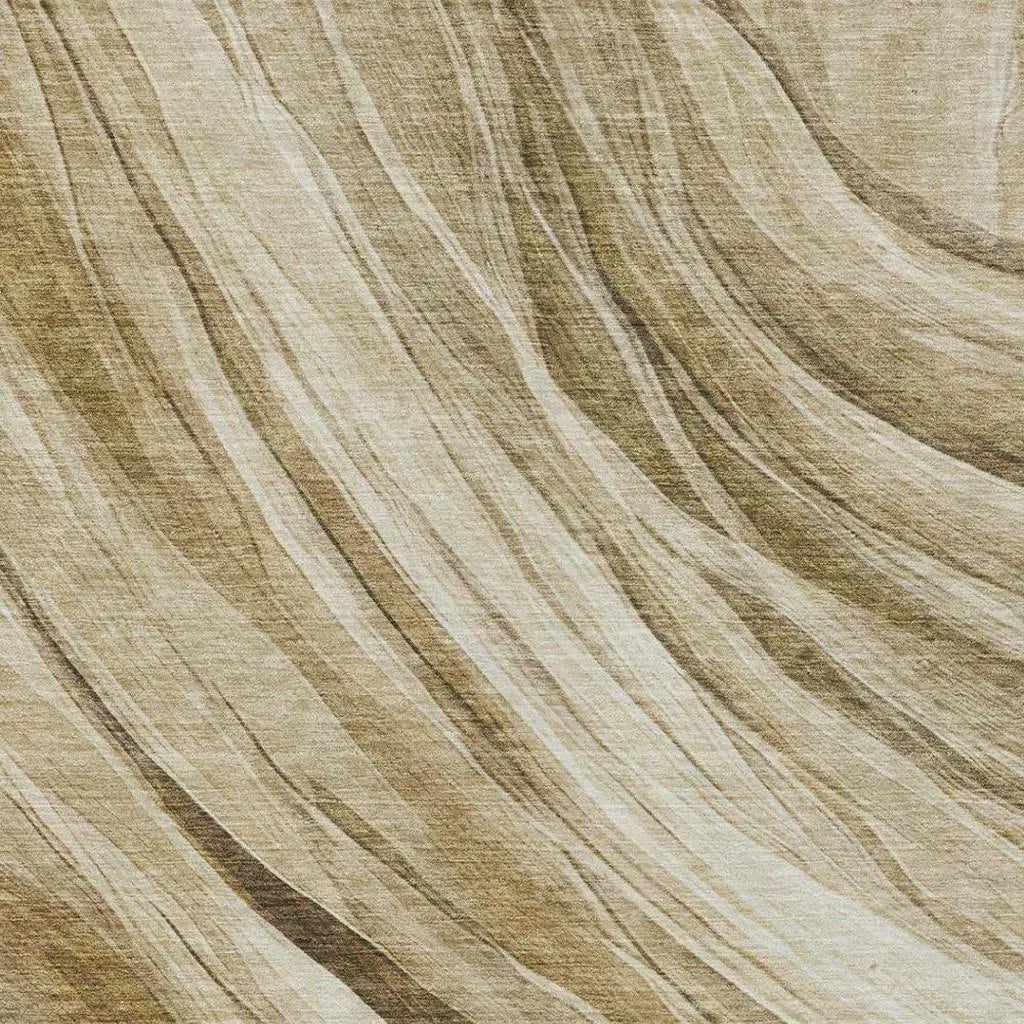 10' X 14' Beige And Brown Abstract Washable Indoor Outdoor Area Rug Homeroots Outdoor