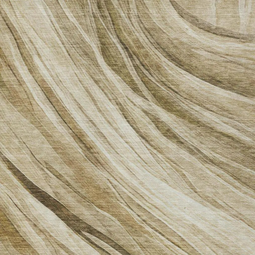 10' X 14' Beige And Brown Abstract Washable Indoor Outdoor Area Rug Homeroots Outdoor