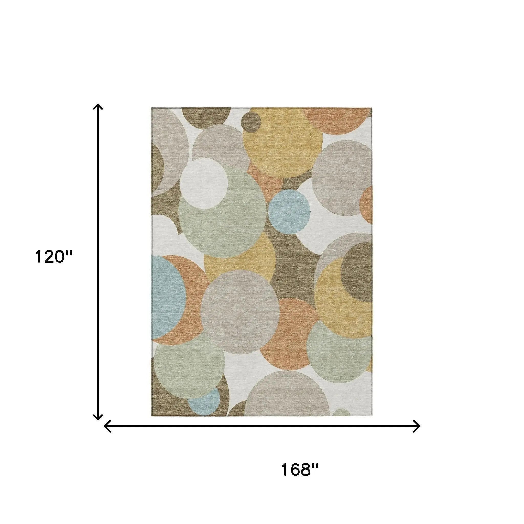 10' X 14' Beige And Brown Geometric Washable Indoor Outdoor Area Rug Homeroots Outdoor