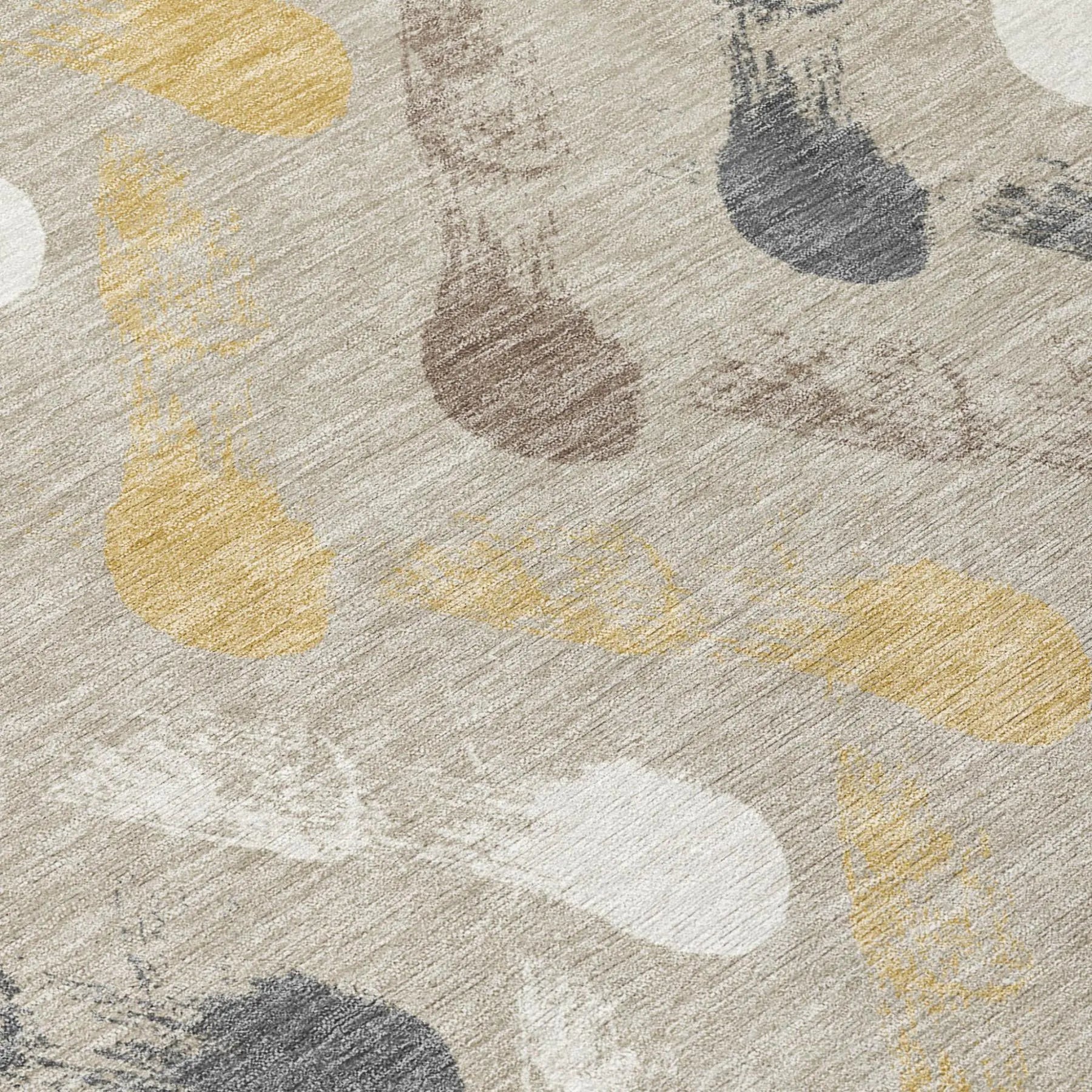 10' X 14' Beige And Brown Geometric Washable Indoor Outdoor Area Rug Homeroots Outdoor
