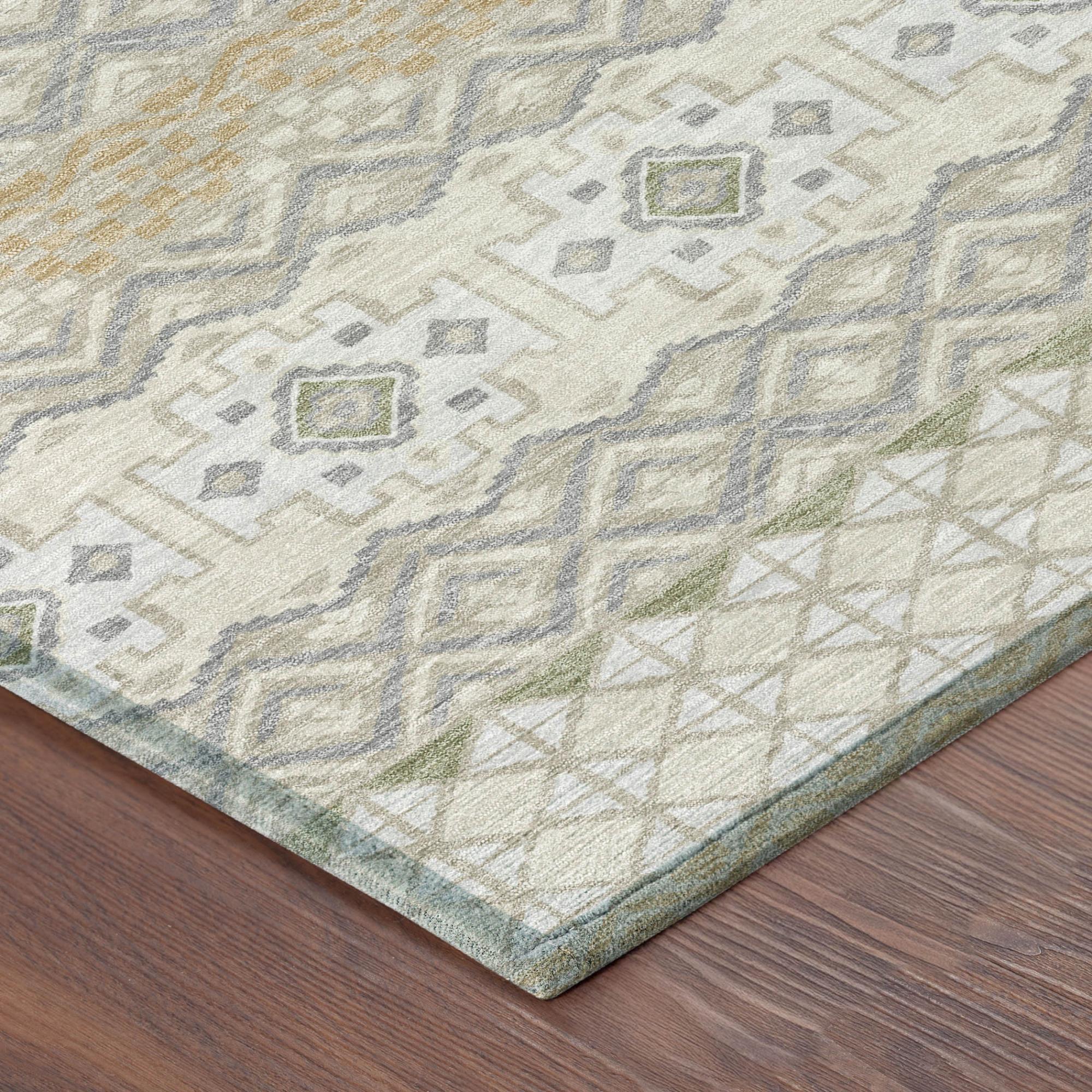 10' X 14' Beige And Brown Striped Washable Indoor Outdoor Area Rug Homeroots Outdoor