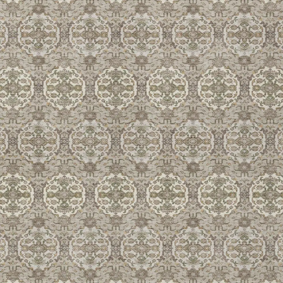 10' X 14' Beige And Brown Striped Washable Indoor Outdoor Area Rug Homeroots Outdoor