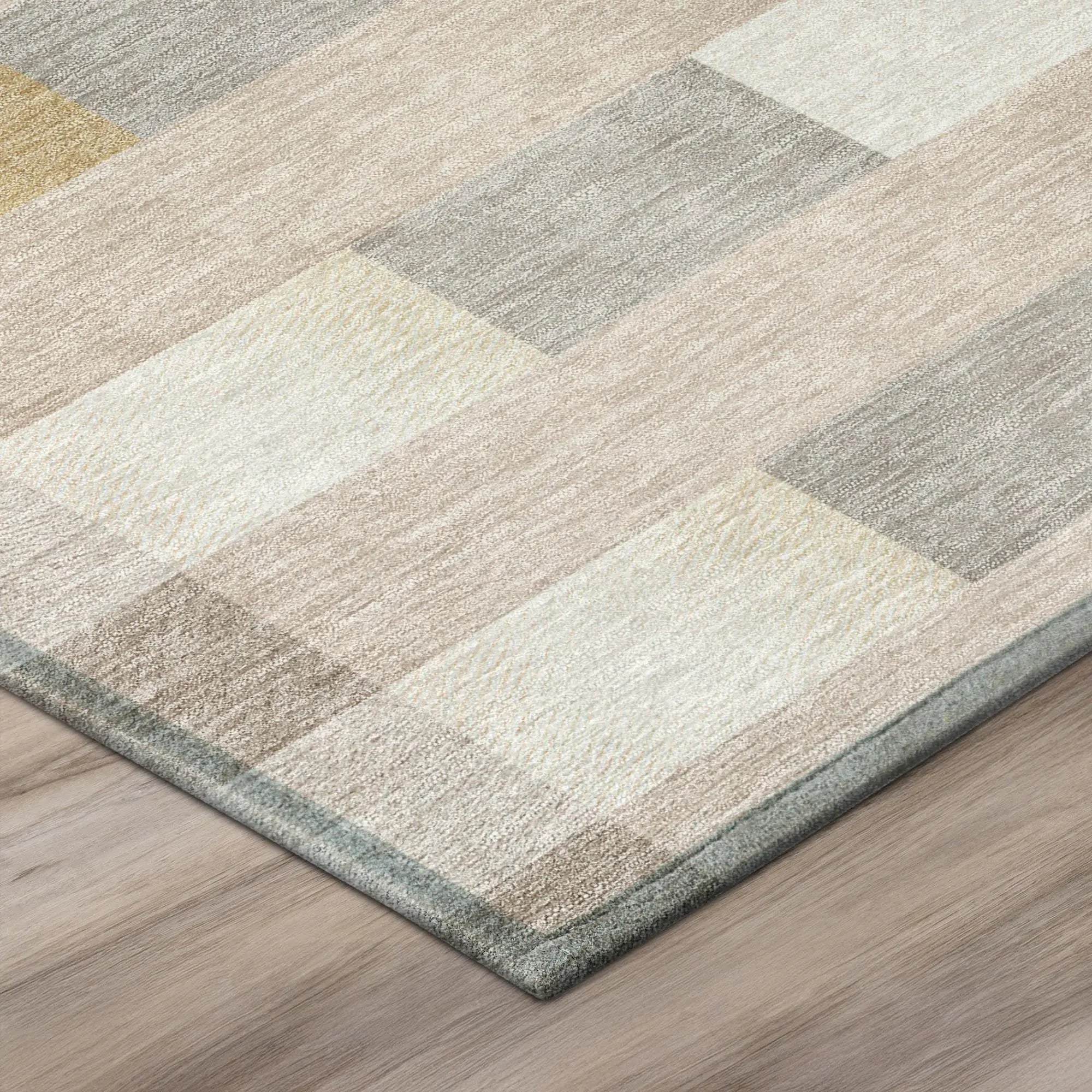 10' X 14' Beige And Brown Striped Washable Indoor Outdoor Area Rug Homeroots Outdoor