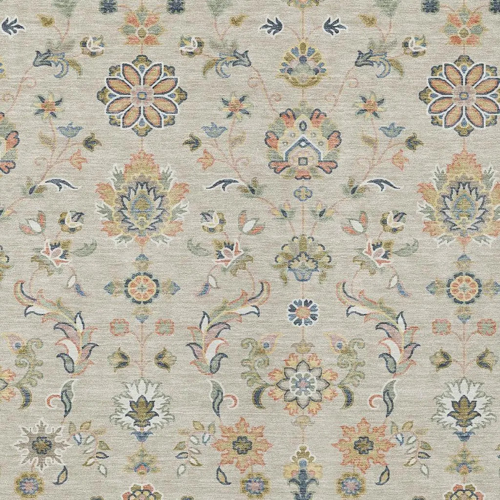 10' X 14' Beige And Copper Abstract Washable Indoor Outdoor Area Rug Homeroots Outdoor