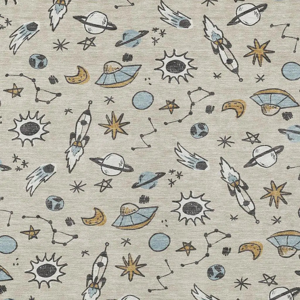 10' X 14' Beige And Gray Animal Print Washable Indoor Outdoor Area Rug Homeroots Outdoor