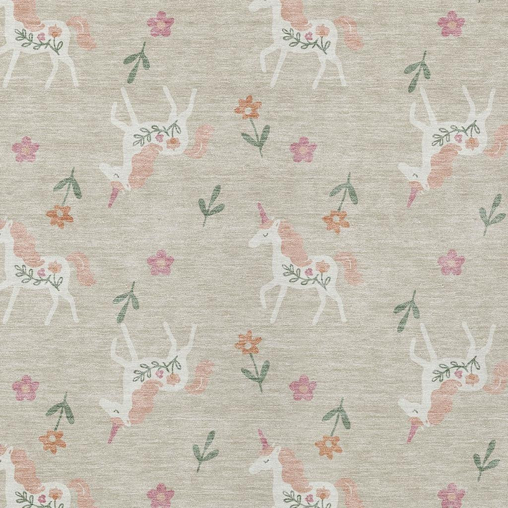 10' X 14' Beige And Gray Floral Washable Indoor Outdoor Area Rug Homeroots Outdoor