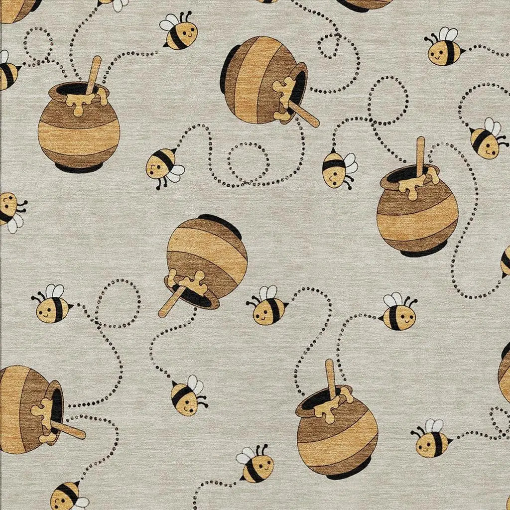 10' X 14' Beige And Ivory Geometric Washable Indoor Outdoor Area Rug Homeroots Outdoor