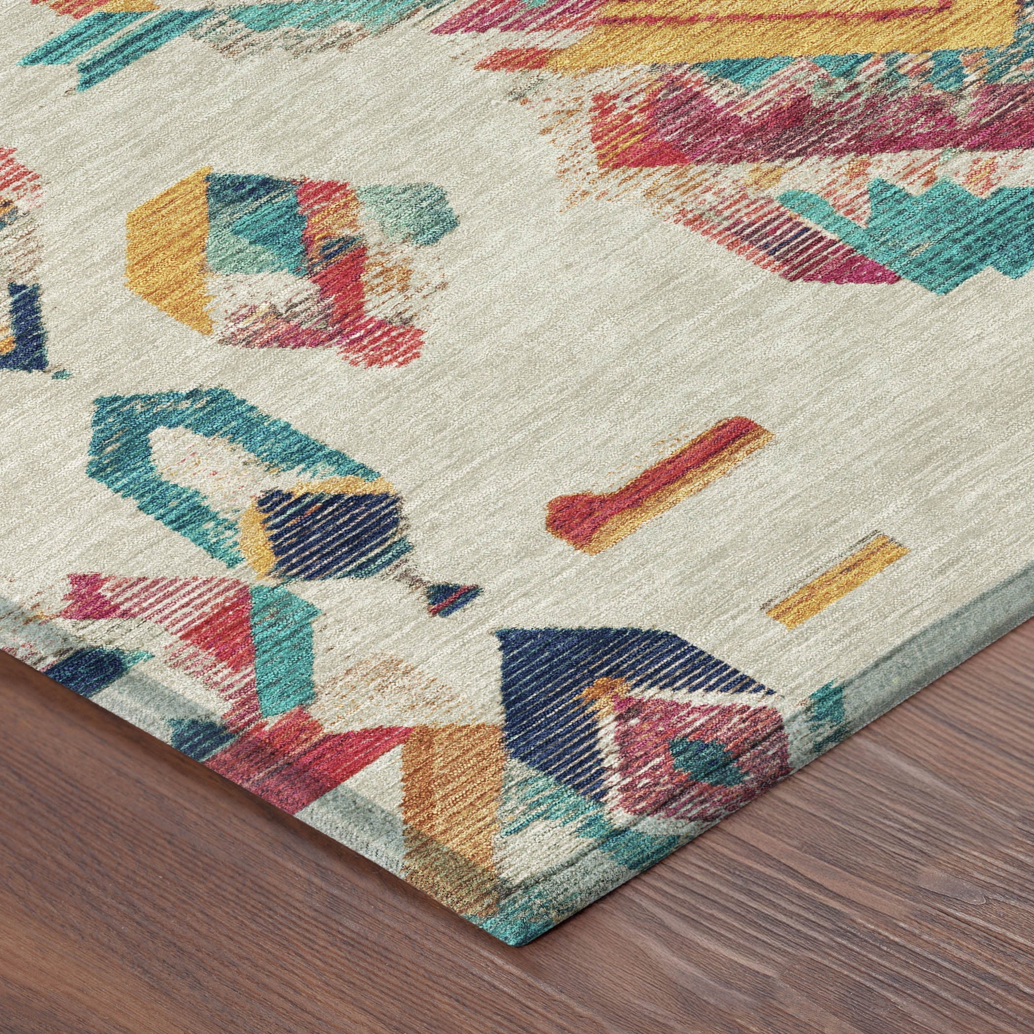 10' X 14' Beige And Ivory Tribal Washable Indoor Outdoor Area Rug Homeroots Outdoor