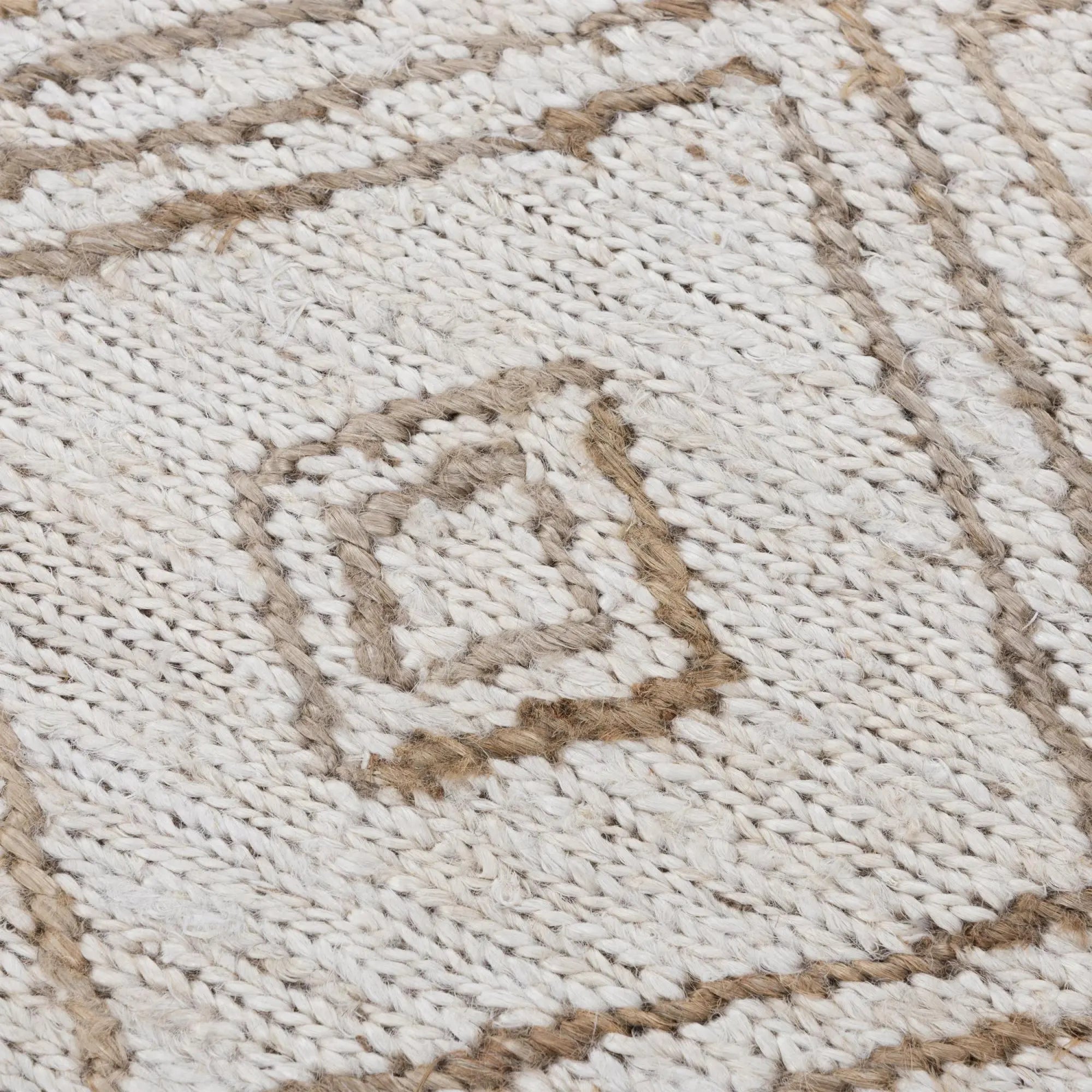 10' X 14' Beige And Natural Jute Geometric Hand Woven Area Rug Homeroots Home Decor
