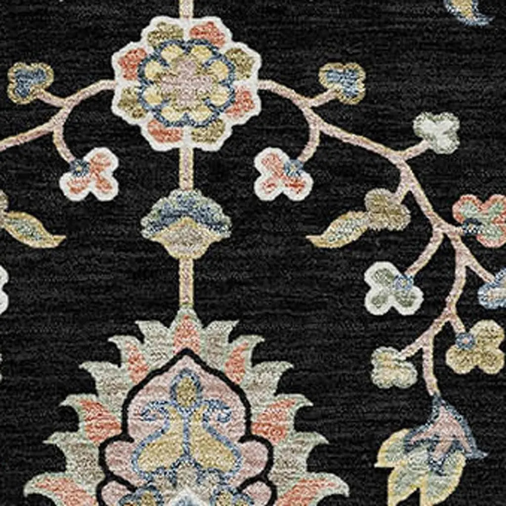 10' X 14' Black And Beige Abstract Washable Indoor Outdoor Area Rug Homeroots Outdoor