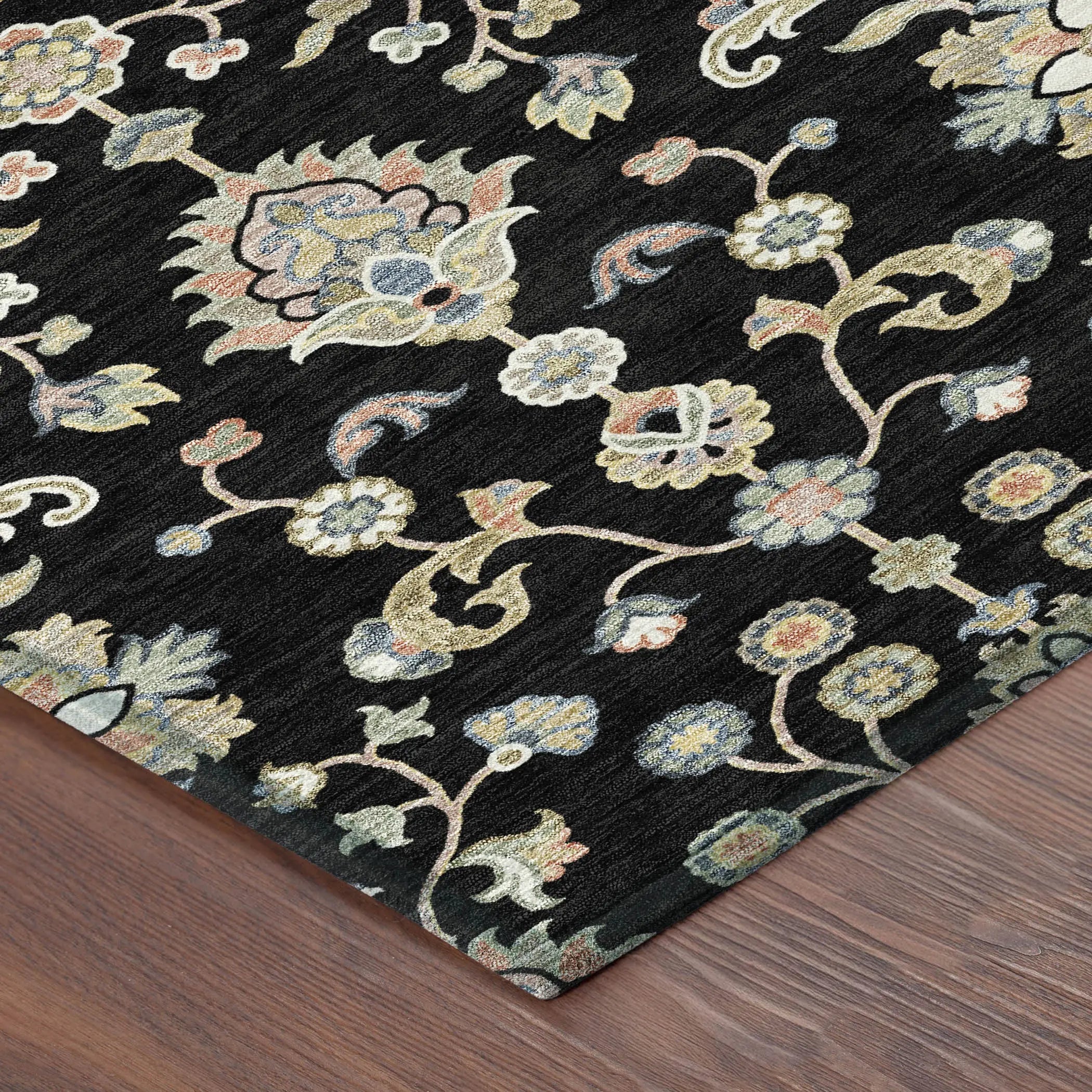 10' X 14' Black And Beige Abstract Washable Indoor Outdoor Area Rug Homeroots Outdoor