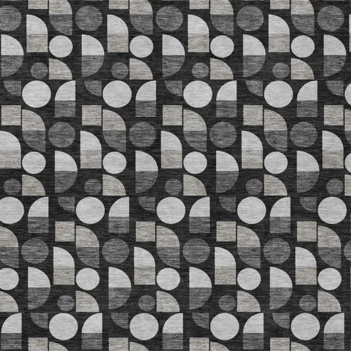 10' X 14' Black And Graphite Geometric Washable Indoor Outdoor Area Rug Homeroots Outdoor