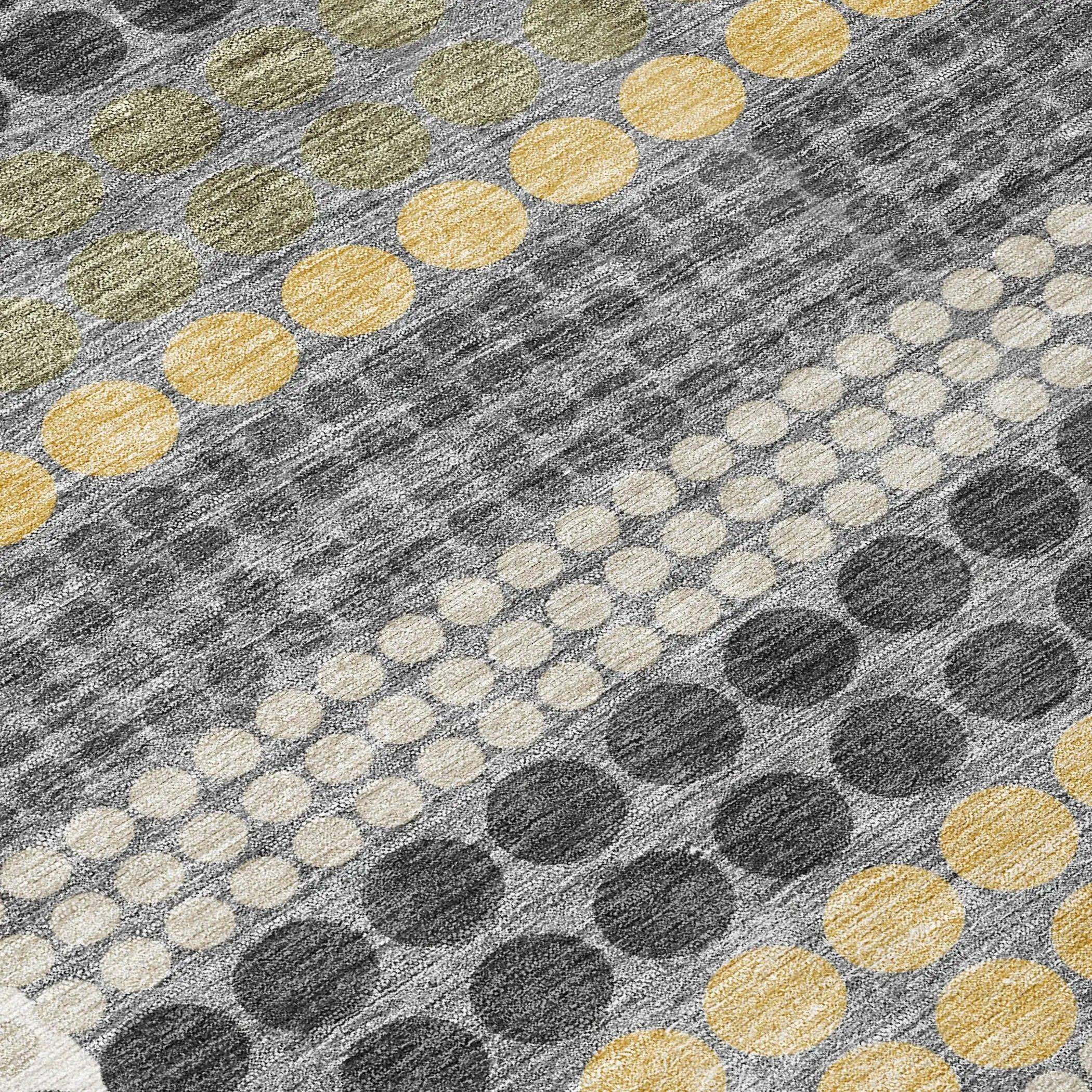 10' X 14' Black And Gray Geometric Washable Indoor Outdoor Area Rug Homeroots Outdoor