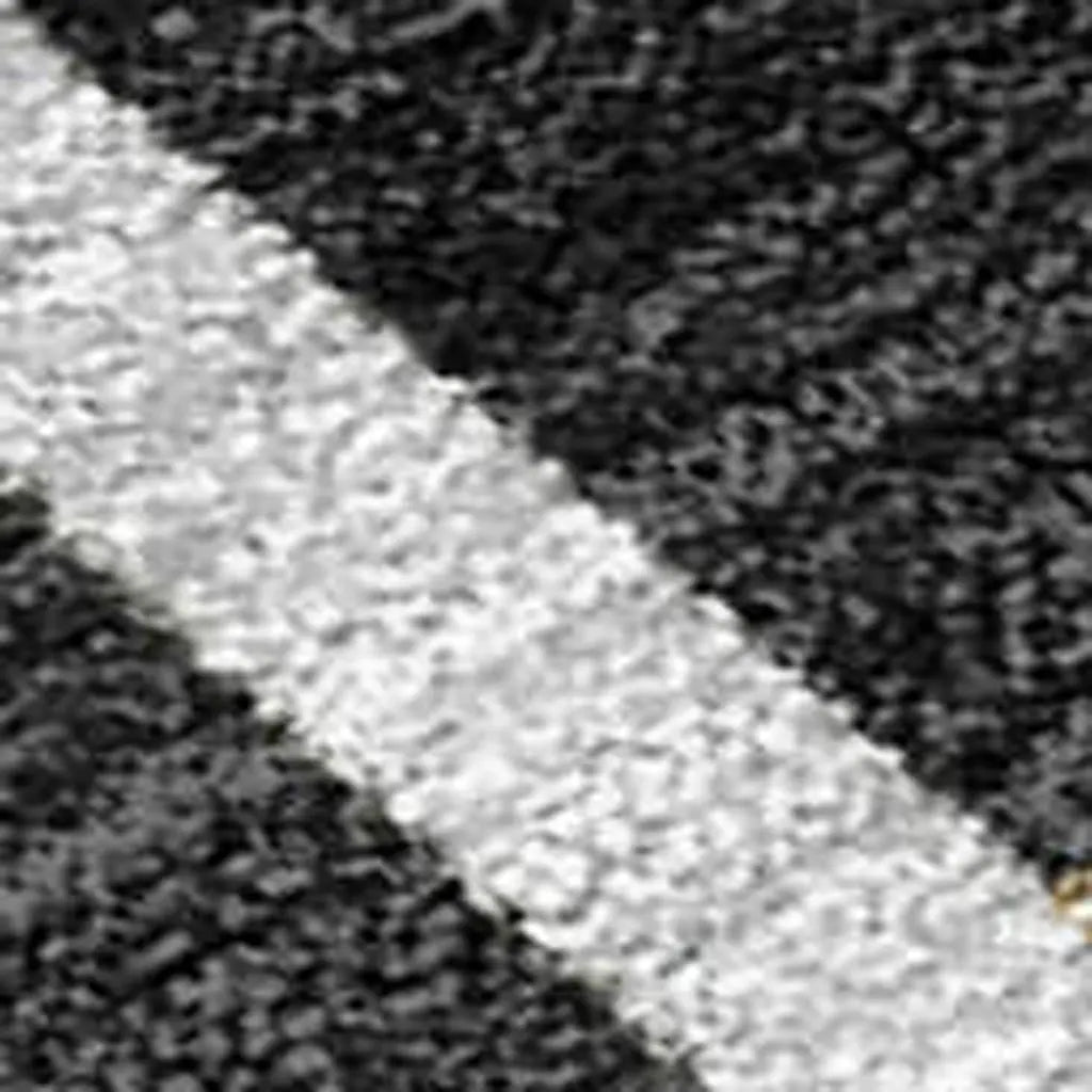10' X 14' Black And Gray Geometric Washable Indoor Outdoor Area Rug Homeroots Outdoor