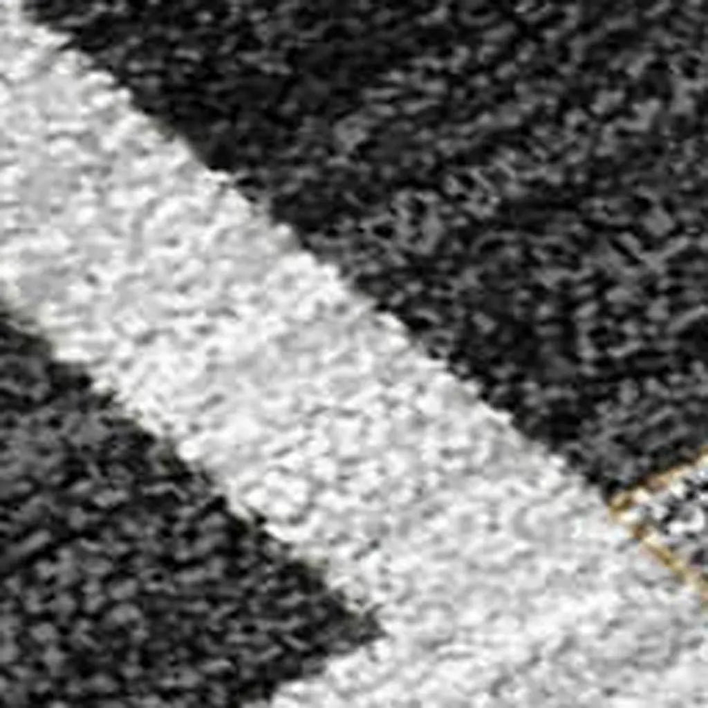 10' X 14' Black And Gray Geometric Washable Indoor Outdoor Area Rug Homeroots Outdoor