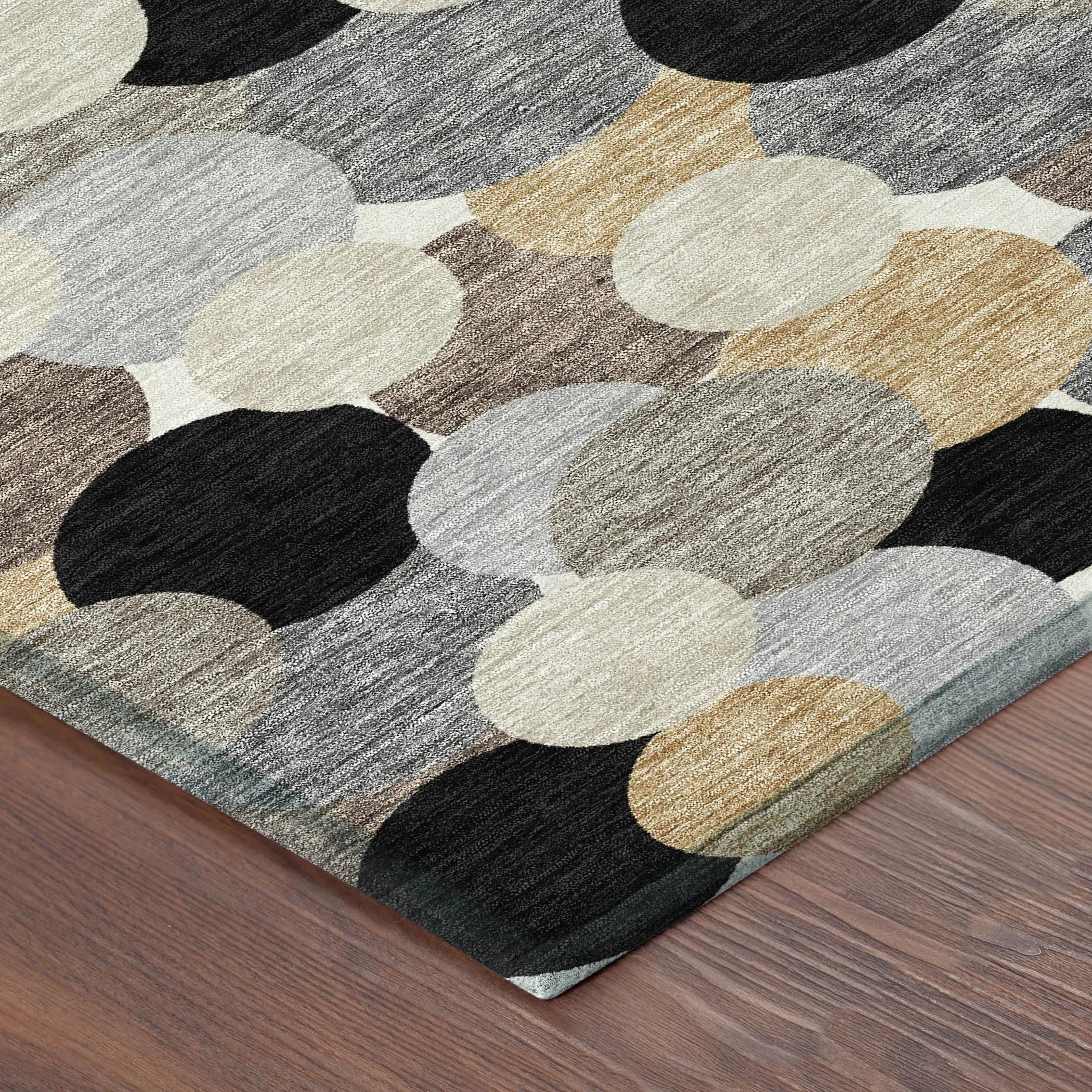 10' X 14' Black And Ivory Geometric Washable Indoor Outdoor Area Rug Homeroots Outdoor