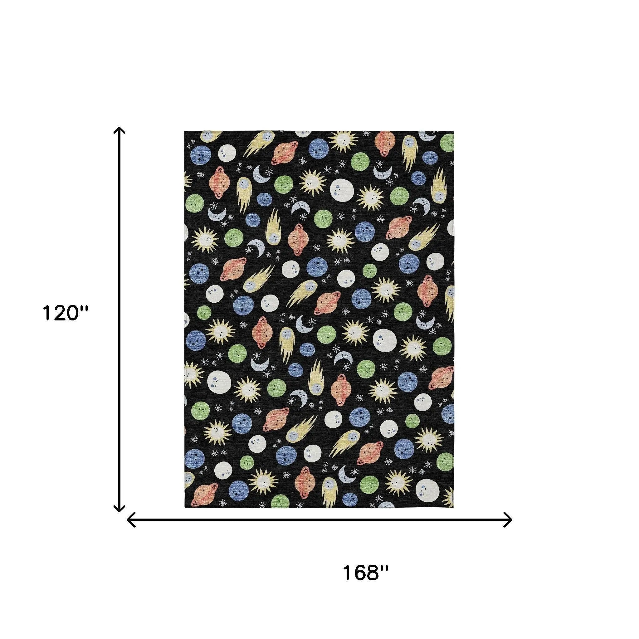10' X 14' Black And Ivory Geometric Washable Indoor Outdoor Area Rug Homeroots Outdoor