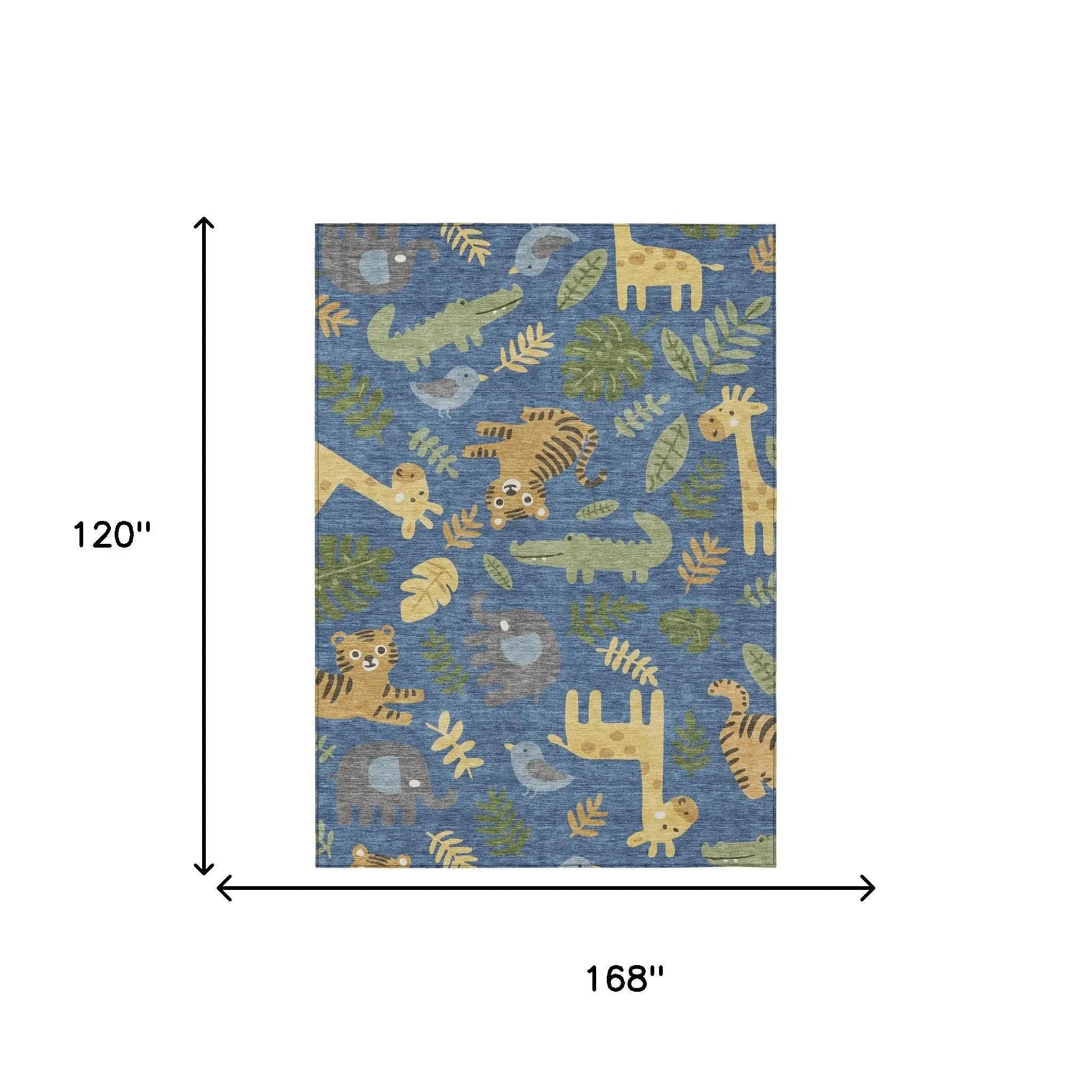 10' X 14' Blue And Beige Abstract Washable Indoor Outdoor Area Rug Homeroots Outdoor