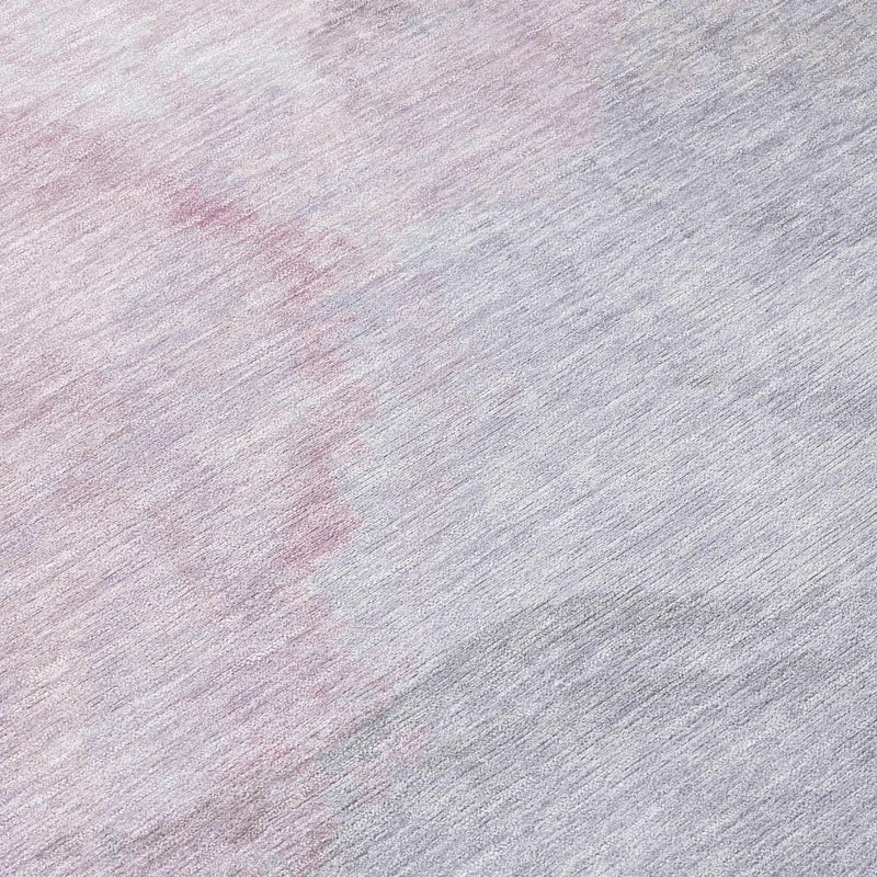 10' X 14' Blush And Gray Abstract Washable Indoor Outdoor Area Rug Homeroots Outdoor