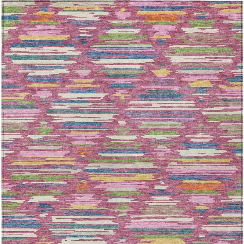 10' X 14' Blush And Ivory Southwestern Washable Indoor Outdoor Area Rug Homeroots Outdoor