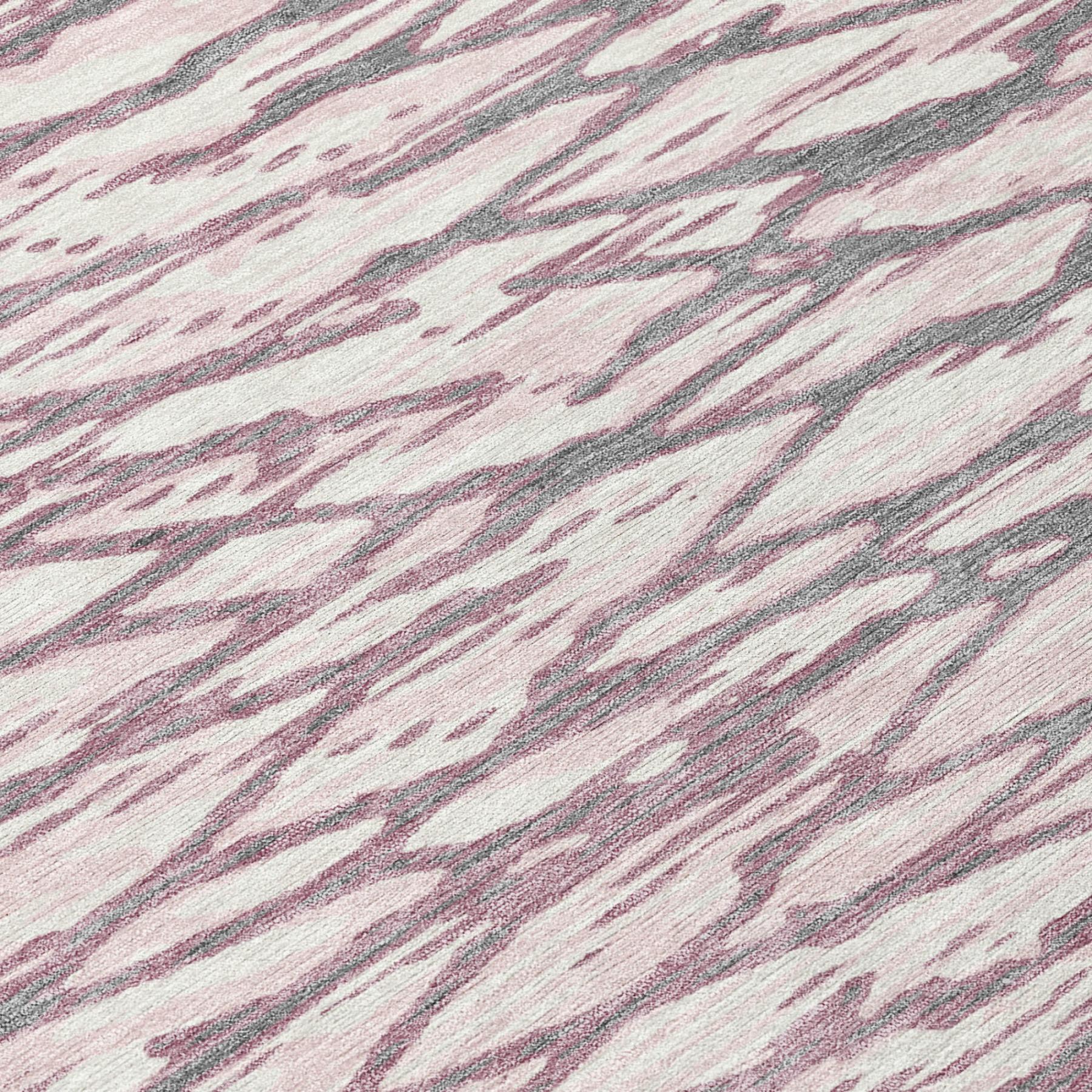 10' X 14' Blush And Pink Abstract Washable Indoor Outdoor Area Rug Homeroots Outdoor