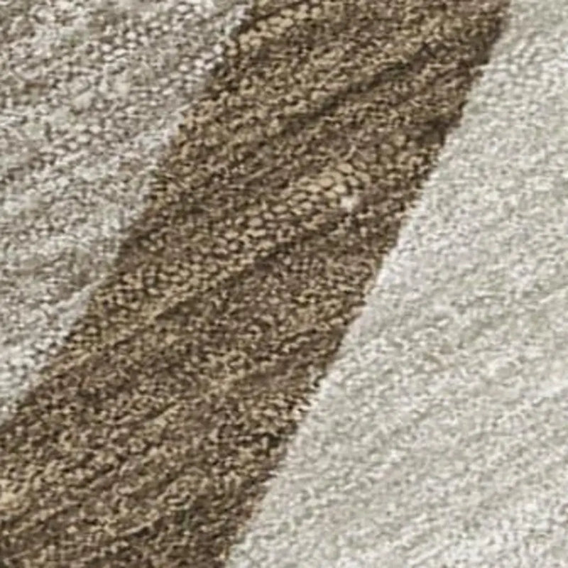 10' X 14' Brown And Ivory Abstract Washable Indoor Outdoor Area Rug Homeroots Outdoor