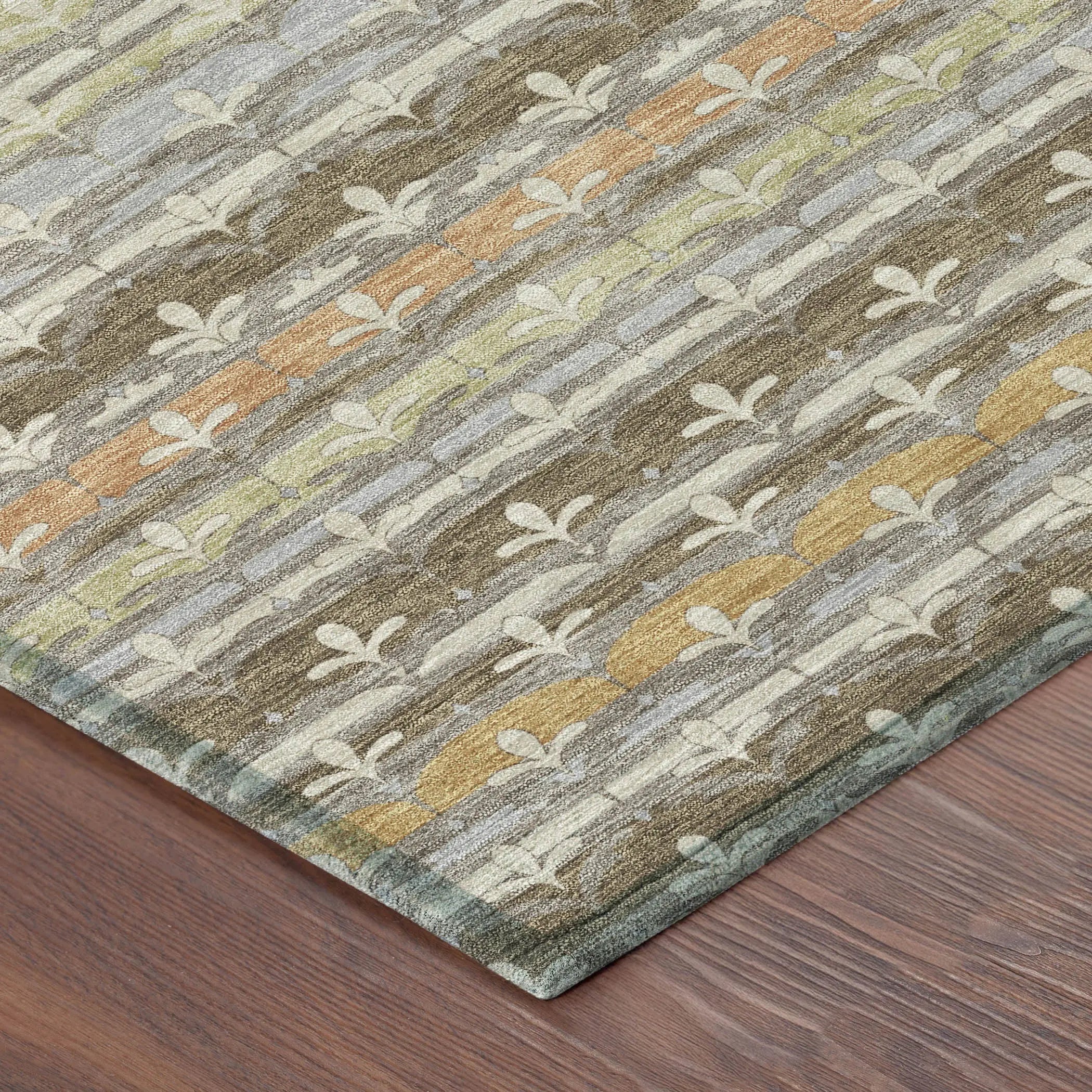 10' X 14' Chocolate And Beige Damask Washable Indoor Outdoor Area Rug Homeroots Outdoor
