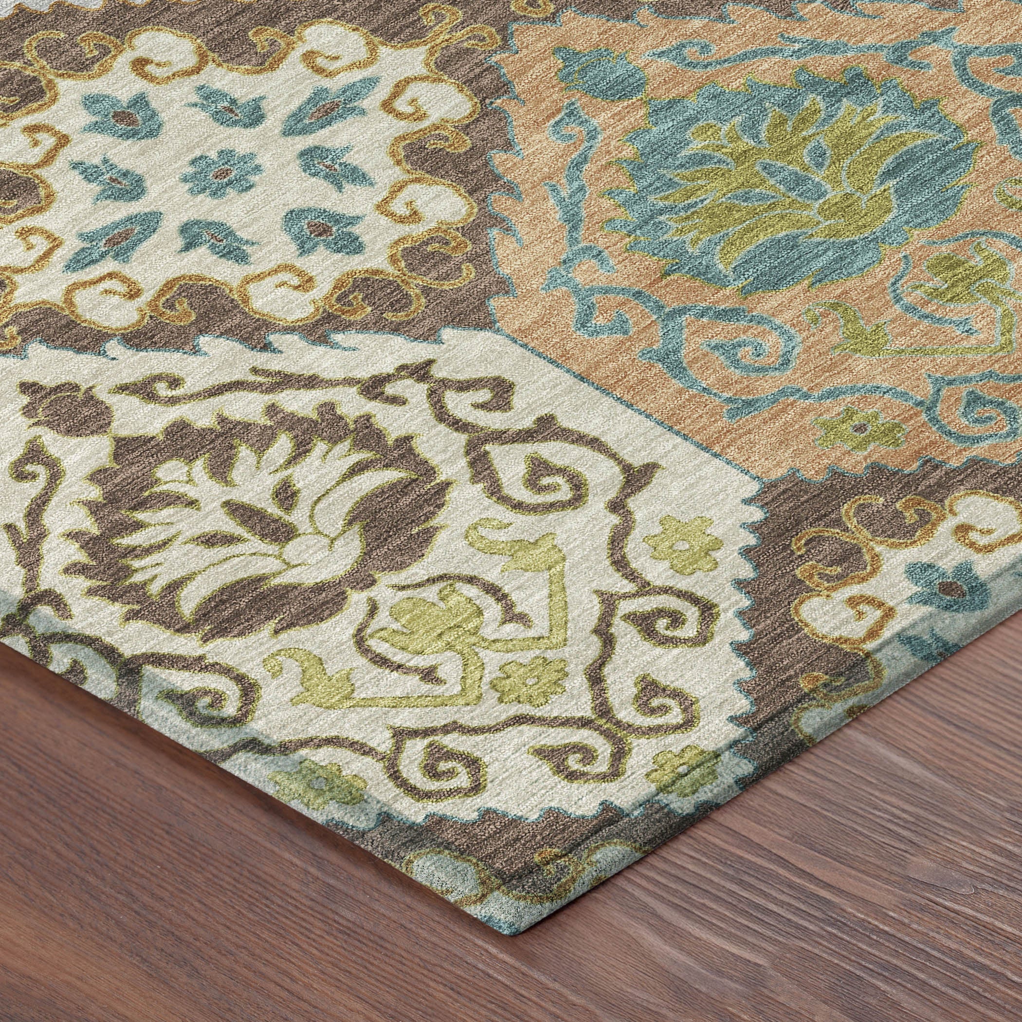 10' X 14' Chocolate And Beige Geometric Washable Indoor Outdoor Area Rug Homeroots Outdoor