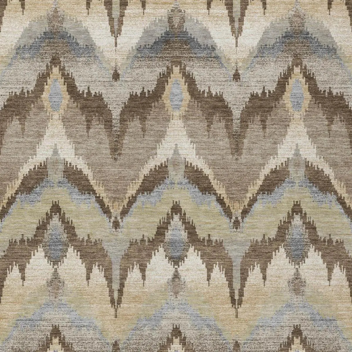 10' X 14' Chocolate And Brown Abstract Washable Indoor Outdoor Area Rug Homeroots Outdoor