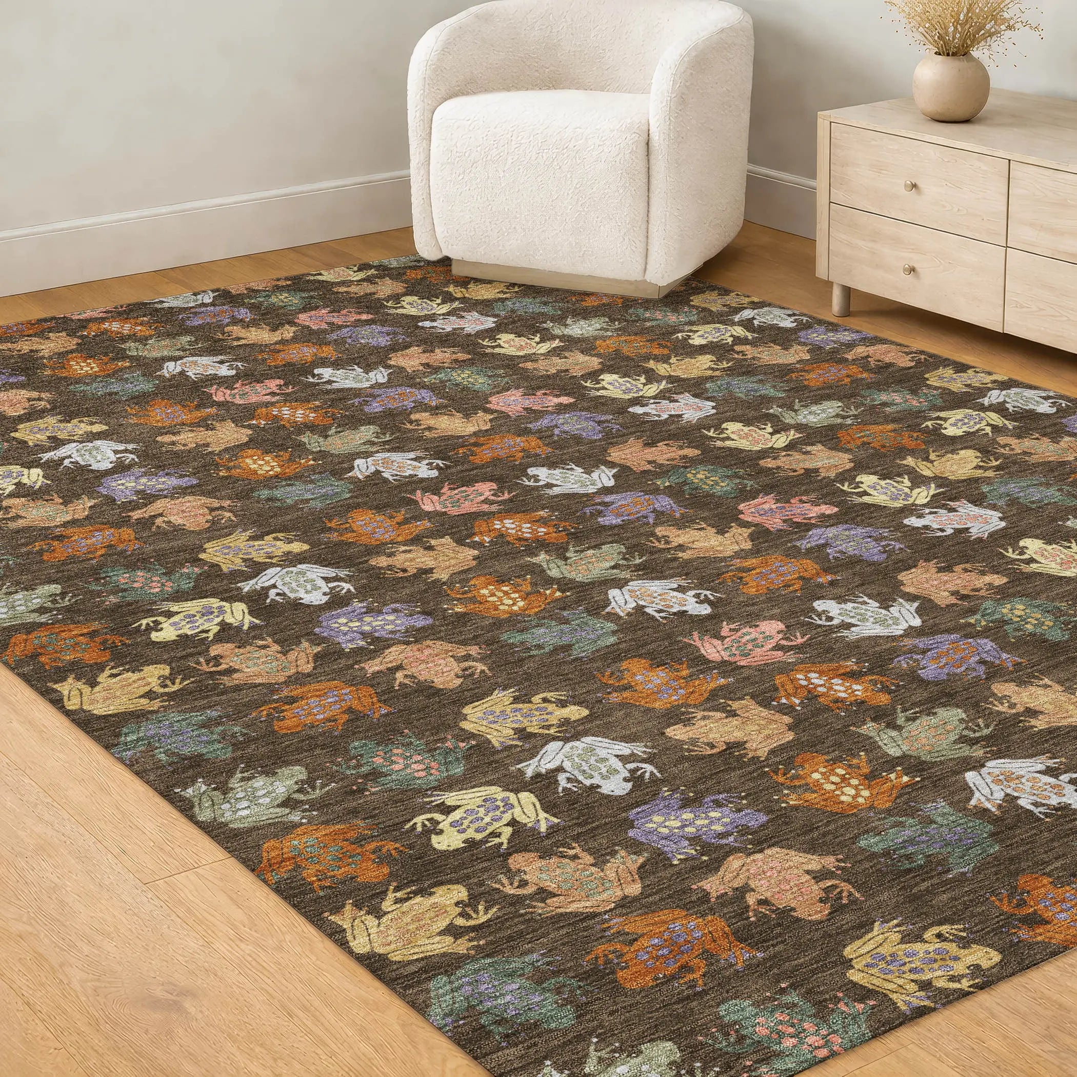10' X 14' Chocolate And Brown Geometric Washable Indoor Outdoor Area Rug Homeroots Outdoor