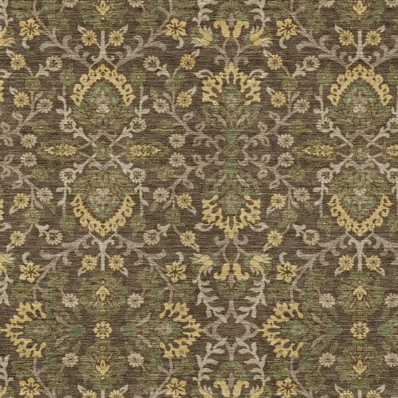 10' X 14' Chocolate And Brown Geometric Washable Indoor Outdoor Area Rug Homeroots Outdoor