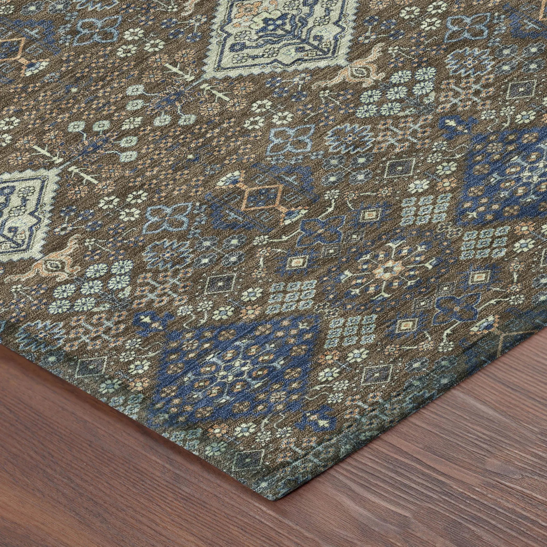 10' X 14' Chocolate And Brown Geometric Washable Indoor Outdoor Area Rug Homeroots Outdoor