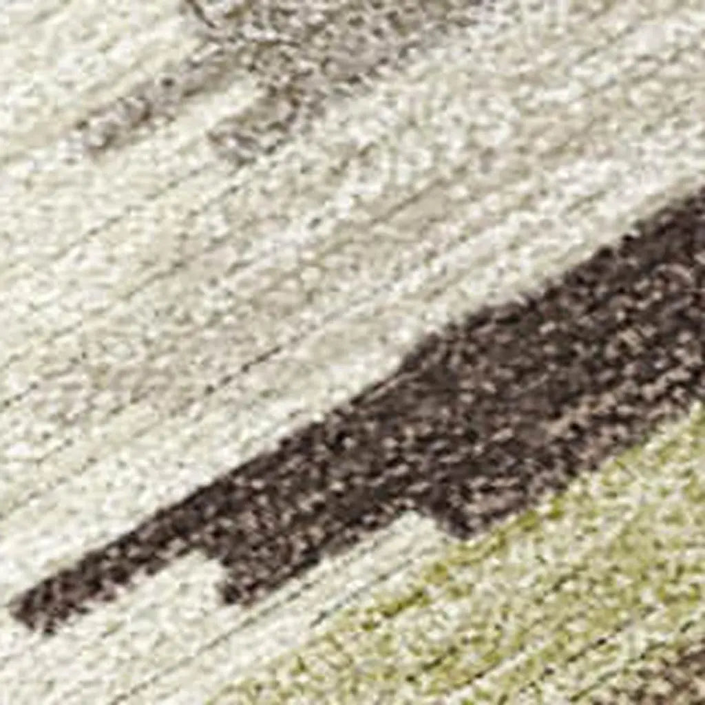 10' X 14' Chocolate And Ivory Tribal Washable Indoor Outdoor Area Rug Homeroots Outdoor