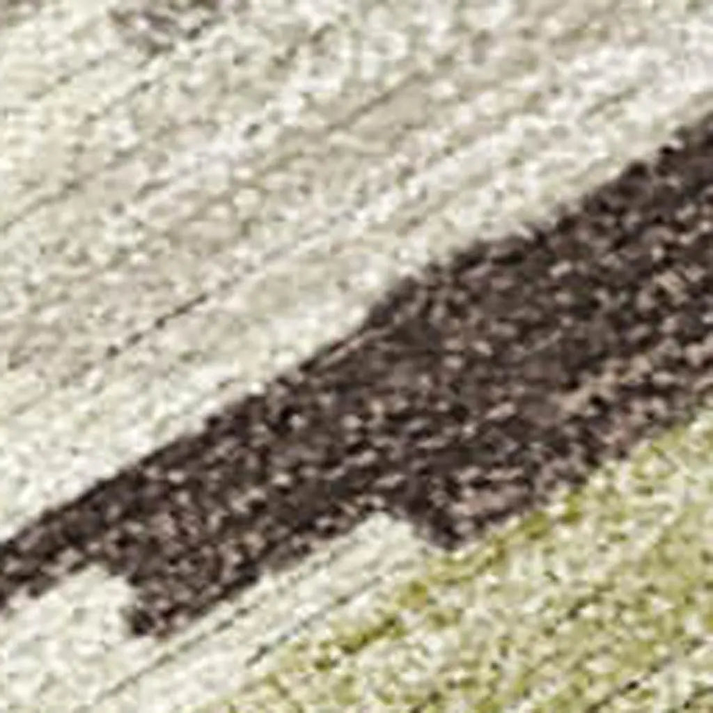 10' X 14' Chocolate And Ivory Tribal Washable Indoor Outdoor Area Rug Homeroots Outdoor