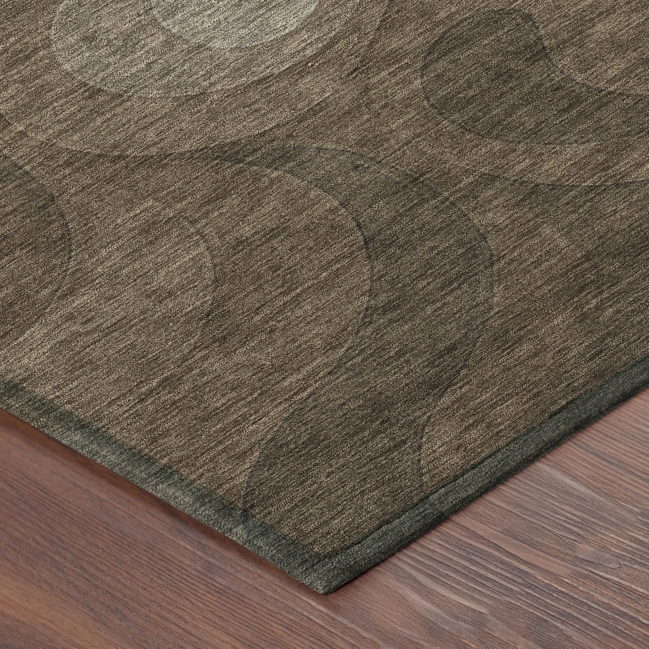10' X 14' Chocolate And Sky Blue Abstract Washable Indoor Outdoor Area Rug Homeroots Outdoor