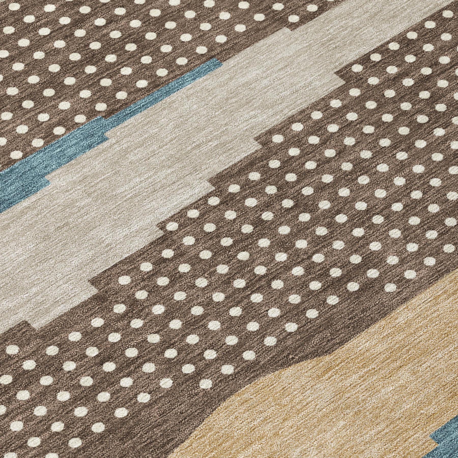 10' X 14' Coffee And Brown Abstract Washable Indoor Outdoor Area Rug Homeroots Outdoor