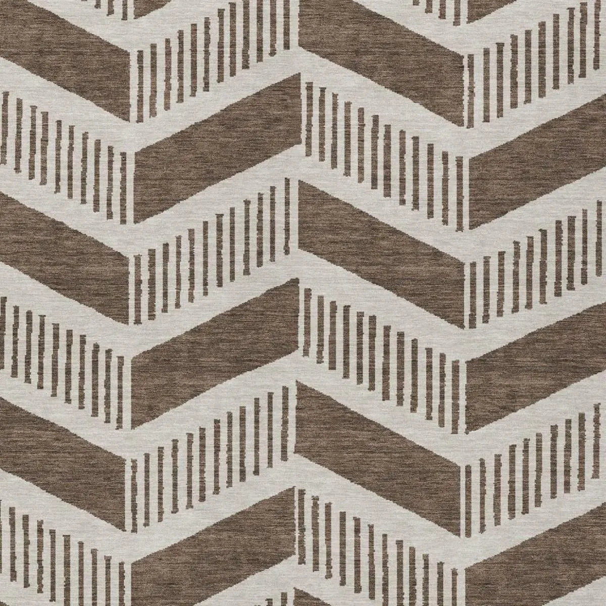 10' X 14' Coffee And Brown Geometric Washable Indoor Outdoor Area Rug Homeroots Outdoor