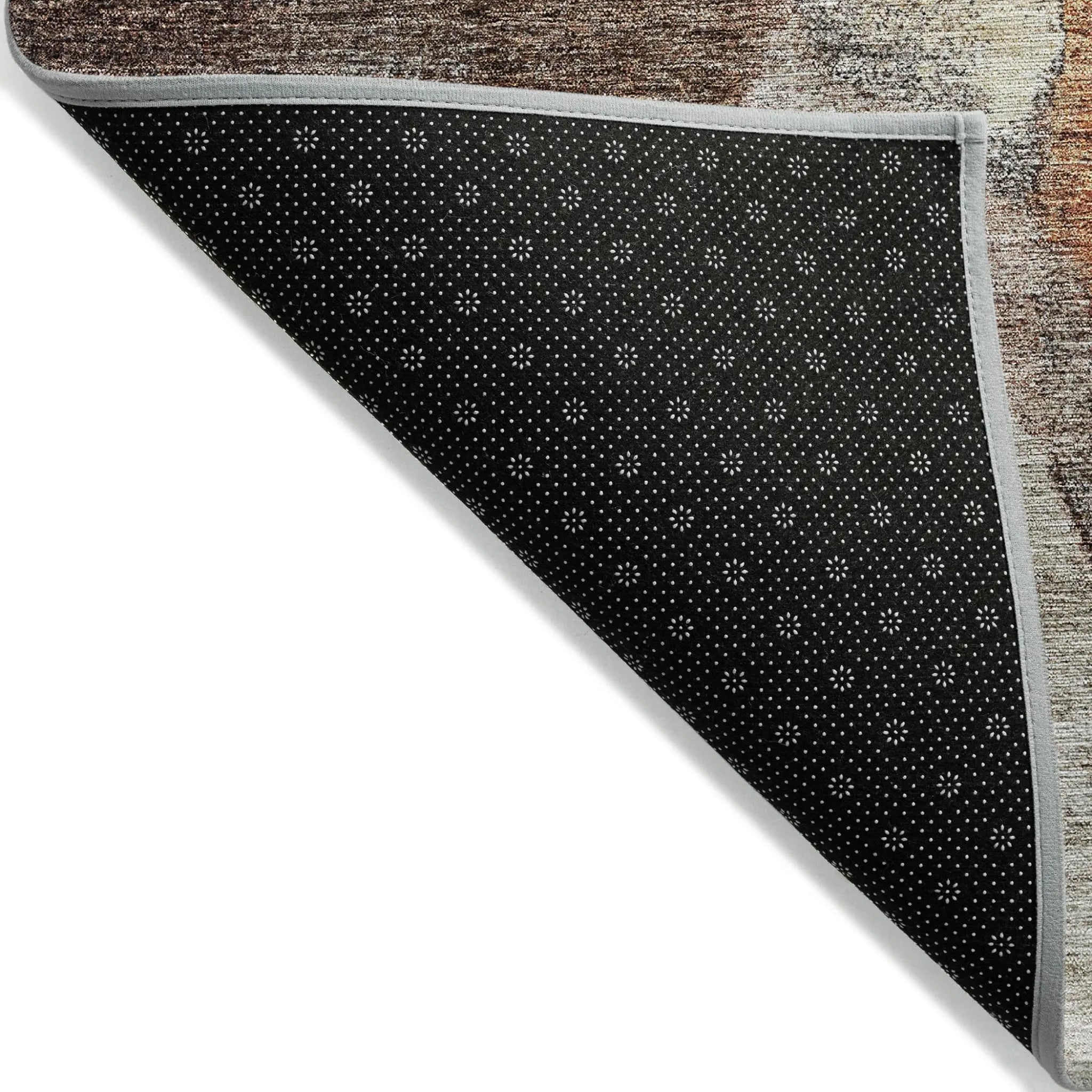 10' X 14' Coffee Copper And Beige Abstract Washable Indoor Outdoor Area Rug Homeroots Outdoor