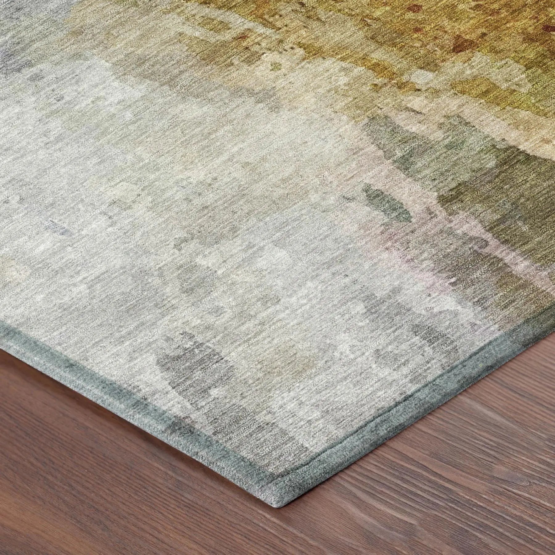 10' X 14' Copper And Orange Abstract Washable Indoor Outdoor Area Rug Homeroots Outdoor