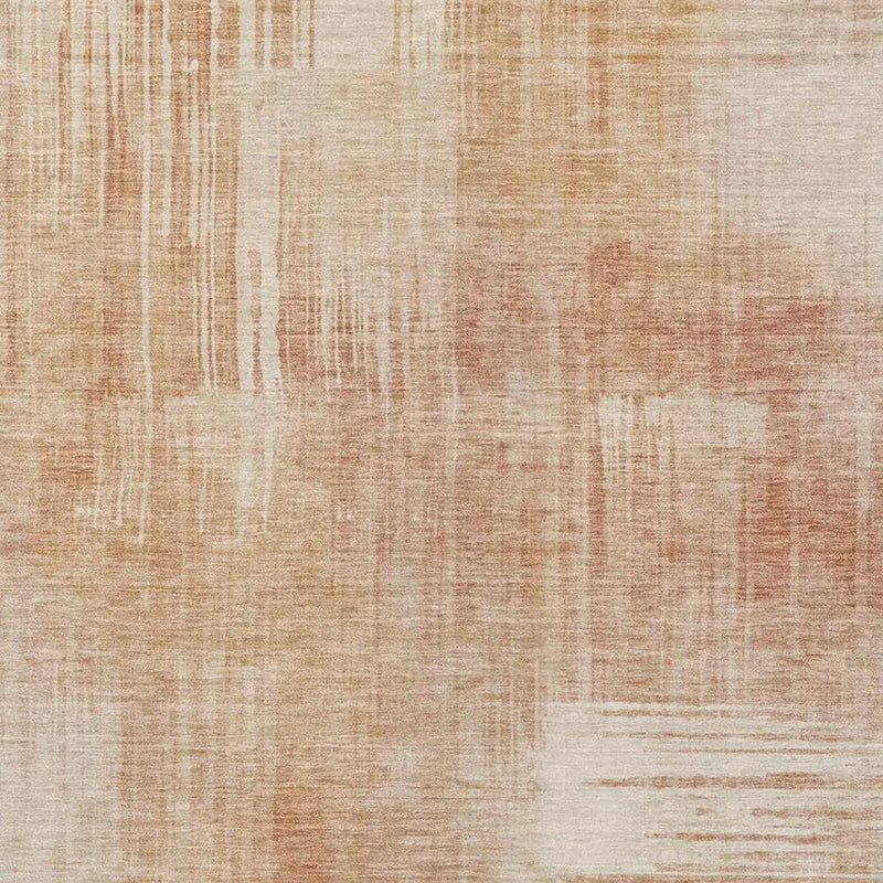 10' X 14' Copper And Orange Abstract Washable Indoor Outdoor Area Rug Homeroots Outdoor